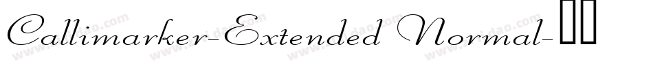 Callimarker-Extended Normal字体转换